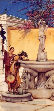 Between Venus and Bacchus Romantic Sir Lawrence Alma Tadema Oil Paintings